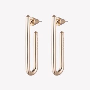 Eddie Borgo Silver Paperclip Earrings